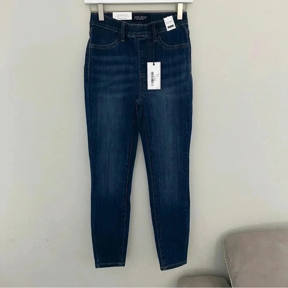 Judy Blue Jeans Pull-On High Rise Skinny Jeggings Blue Denim Kingsport Size 25 - Picture 1 of 9